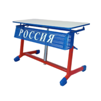 Стол ученический двухместный "Патриот-2о" на газовом лифте (р.гр. № 3-7 и наклоном столешницы) - «globural.ru» - Рузаевка