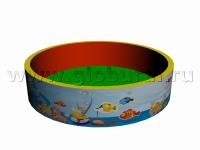 Сухой бассейн круглый (с шелкографией) - «globural.ru» - Рузаевка