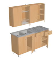 Мебель кухонная (столы с гигиеническим покрытием, шкаф для хранения посуды, сушка для посуды, моечная раковина) - «globural.ru» - Рузаевка