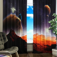 Комплект светонепроницаемых штор "Марсианская одиссея" - «globural.ru» - Рузаевка