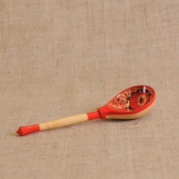 Музыкальная ложка с Хохломской и Городецкой росписью - «globural.ru» - Рузаевка