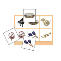 Лото "Музыкальные инструменты" (4 планшета, 24 карточки, цветное, ламинированное) - «globural.ru» - Рузаевка