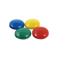Набор магнитов круглых разноцветных (4 шт.) - «globural.ru» - Рузаевка