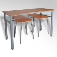 Обеденная группа четырехместная с табуретами - «globural.ru» - Рузаевка