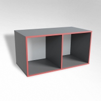 Открытая настенная полка-2-х секционная ТР2 ЛДСП  - «globural.ru» - Рузаевка