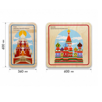 Набор стеновых панелей «Памятные места России - Кижи, Москва» - «globural.ru» - Рузаевка