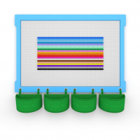 Комплект стены для конструирования Botzees с деревянной основой - «globural.ru» - Рузаевка