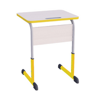 Парта одноместная Smarty Key с полиуретановой кромкой регулируемая по высоте  - «globural.ru» - Рузаевка