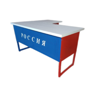 Стол преподавателя "Патриот" угловой с выкатной тумбой - «globural.ru» - Рузаевка
