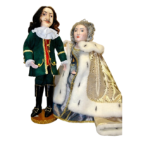Комплект театральных кукол "Петр I и Екатерина" - «globural.ru» - Рузаевка