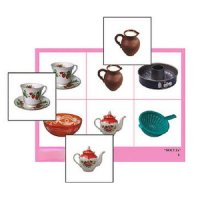 Лото "Посуда" (4 планшета, 24 карточки, цветное, ламинированное) - «globural.ru» - Рузаевка