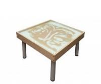 Столик на ножках для рисования песком Радуга. Подсветка белая - «globural.ru» - Рузаевка