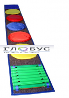 Сенсорная дорожка №3 (элементы с  наполнителями, канат, пуговицы) 7 фракций - «globural.ru» - Рузаевка