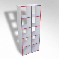 Шкаф открытый многосекционный ТР10 ЛДСП  - «globural.ru» - Рузаевка