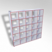 Шкаф открытый многосекционный ТР25 ЛДСП - «globural.ru» - Рузаевка