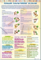 Стенд "Наши пальчики устали" (зарядка) - «globural.ru» - Рузаевка