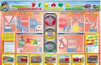 Стенд "Уголок безопасности дорожного движения" для 1-4 классов - «globural.ru» - Рузаевка