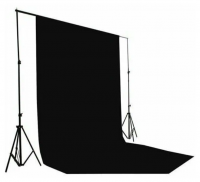 Фотофон для фото и видео 3х6 м Черный - «globural.ru» - Рузаевка