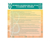 Стенд "Правила безопасности труда в кабинете физики" - «globural.ru» - Рузаевка