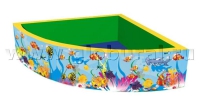 Сухой бассейн угловой полукруглый (с шелкографией) - «globural.ru» - Рузаевка