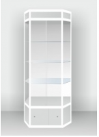 Шестигранная шкаф-витрина с подсветкой - «globural.ru» - Рузаевка