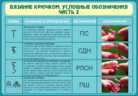 Стенд "Вязание крючком. Условные обозначения. Часть 2" - «globural.ru» - Рузаевка