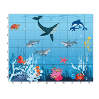 Коврик для логобота Пчелка "Животные морей и океанов" - «globural.ru» - Рузаевка