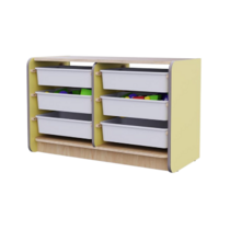 Двойной модуль для хранения игрушек из коллекции мебели «НЕГА» (цвет желтый) - «globural.ru» - Рузаевка