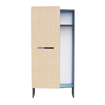 Шкаф для верхней одежды персонала во входную группу из коллекции мебели «НЕГА» (голубой) - «globural.ru» - Рузаевка