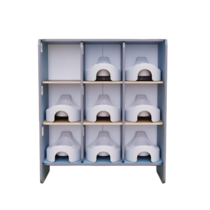 Детский стеллаж под горшки из коллекции «НЕГА» (голубой) - «globural.ru» - Рузаевка