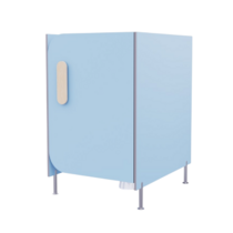 Гигиеническая кабинка из коллекции «НЕГА» (цвет голубой) - «globural.ru» - Рузаевка