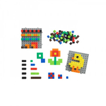 Кубики соединяющиеся 1 см. Набор с основанием и карточками. - «globural.ru» - Рузаевка