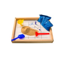 Игровой набор для экспериментов с песком "Песочница малая" (настольная, бук) - «globural.ru» - Рузаевка