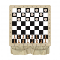 Настенная игра «2 в 1 шашки + шахматы» - «globural.ru» - Рузаевка