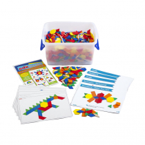 Мозаика "Геометрические фигуры". Набор для класса - «globural.ru» - Рузаевка