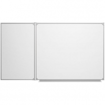 Доска магнитно-маркерная настенная двухэлементная белая полимерная - «globural.ru» - Рузаевка