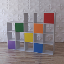 Стеллаж для игрушек и книг "Яркие акценты" - «globural.ru» - Рузаевка