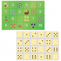 Тематическое поле-маршрутизатор «Фрукты и цифры» / «Точки» для мини-робота Bee-Bot - «globural.ru» - Рузаевка