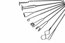 Комплект массажных логопедических зондов на витых ручках с колечком (по Новиковой Е.В.). Комплект из 8 зондов - «globural.ru» - Рузаевка