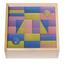 Набор полупрозрачных строительных кубиков 1 (84 элемента) - «globural.ru» - Рузаевка