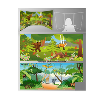 Стенд для сюжетно-ролевых игр 2-х сторонний (джунгли, лес) - «globural.ru» - Рузаевка