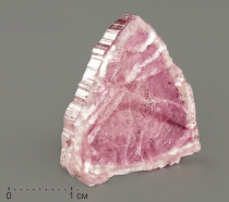 Турмалин (рубеллит), полированный срез - «globural.ru» - Рузаевка