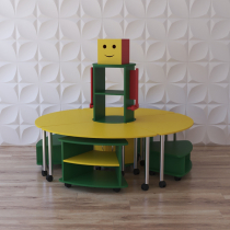 Модульный стеллаж "Весёлый робот" - «globural.ru» - Рузаевка