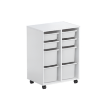 Тумба мобильная для пособий (белый) - «globural.ru» - Рузаевка