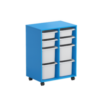 Тумба мобильная для пособий (синий) - «globural.ru» - Рузаевка