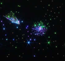 Фиброоптический ковер “Млечный путь” настенный 450 точек 150х150 - «globural.ru» - Рузаевка