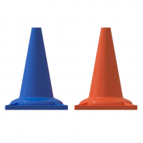 Набор конусов сигнальных 33 см (6 голубых + 6 оранжевых) - «globural.ru» - Рузаевка