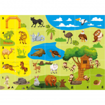 Тематическое поле-маршрутизатор «Зоопарк» для мини-робота Bee-Bot - «globural.ru» - Рузаевка