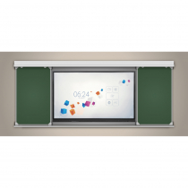 Многофункциональная раздвижная система аудиторных досок 75'' - «globural.ru» - Рузаевка