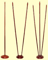 Подставка для флагов напольная с двумя отверстиями в сборе (дерево) - «globural.ru» - Рузаевка